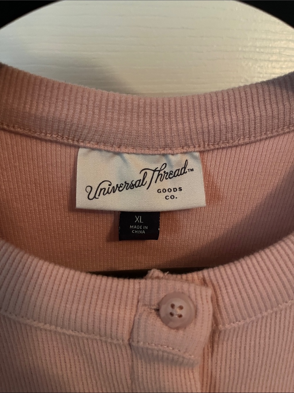 Universal Thread Dusty Pink Short-Sleeve Button-Front Top - Picture 3 of 3